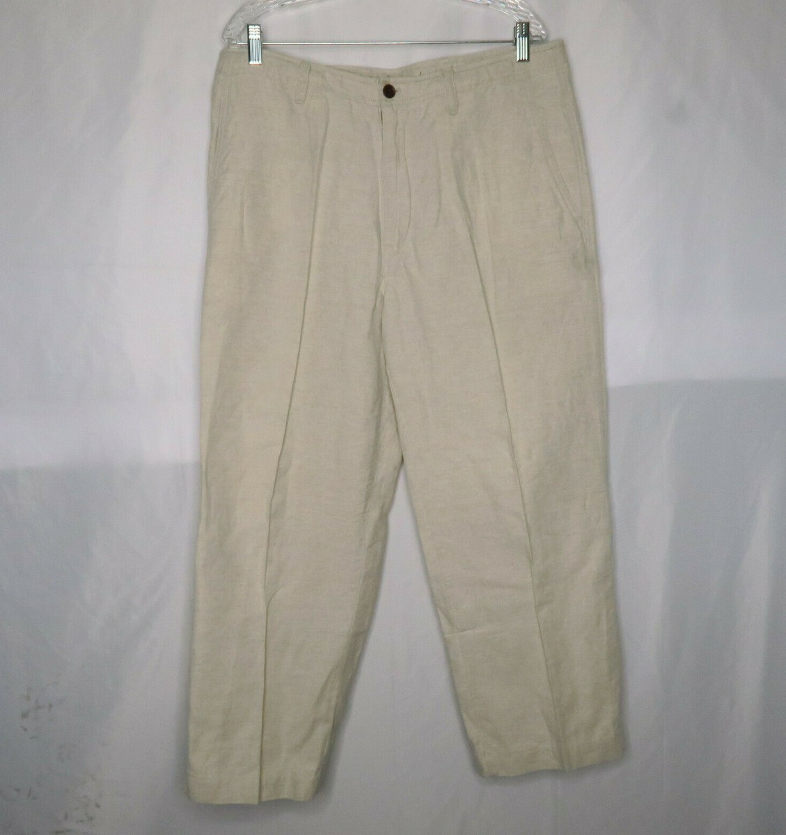 Mens Pants Nautica Beach Pants Nautica Mens Beige Linen Blend