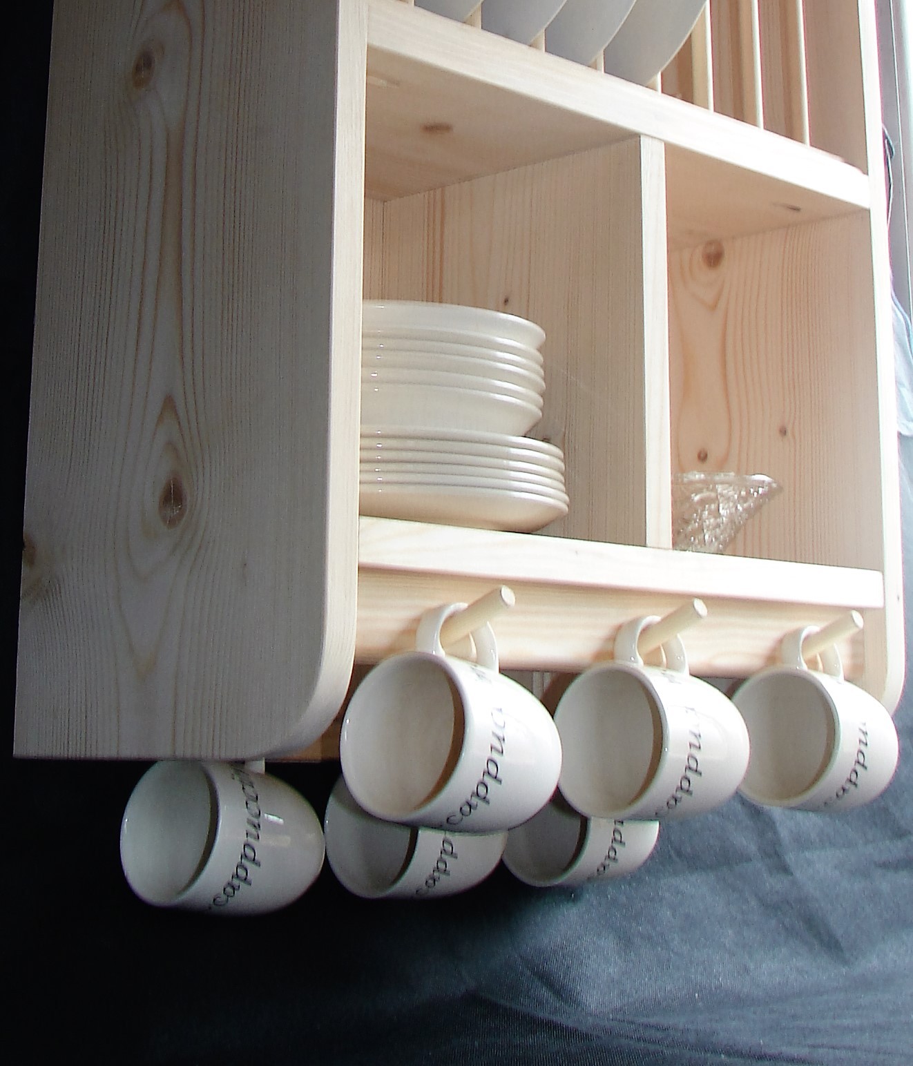 The Burscough....Traditional Crafted Storage Wall Mounted Plate Rack eBay