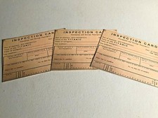 RMS TITANIC IMMIGRANT & STEERAGE PASSENGERS INSPECTION CARD APRIL 10, 1912