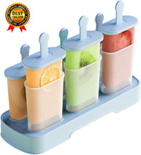 Popsicle Molds Set 6 Pieces Ice Popsicle Maker-Bpa Free Easy-Release Ice Pop Mol