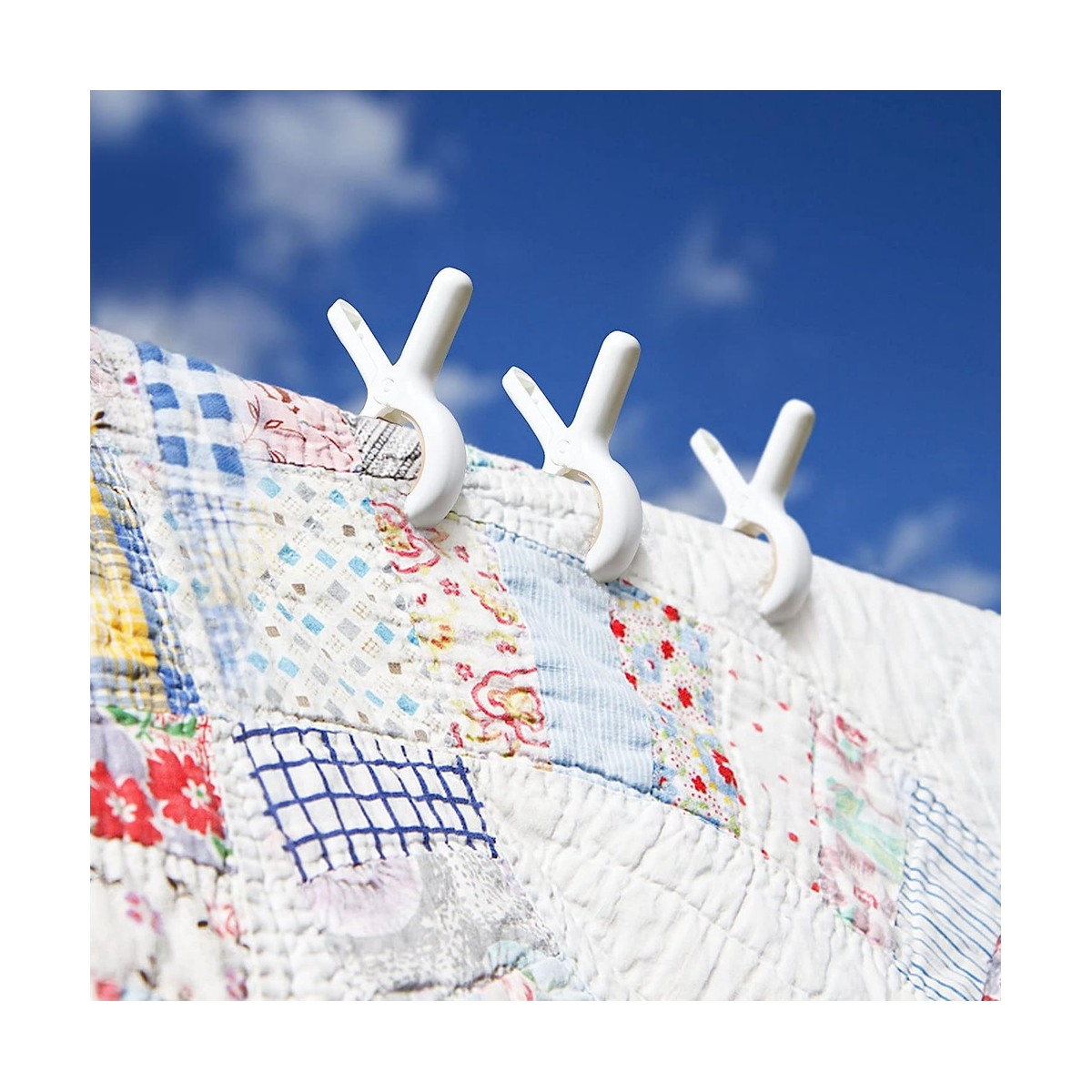 12 PCS Plastic Clothes Pins Beach Towel Clips Laundry Clothespins