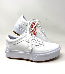 old skool leather white