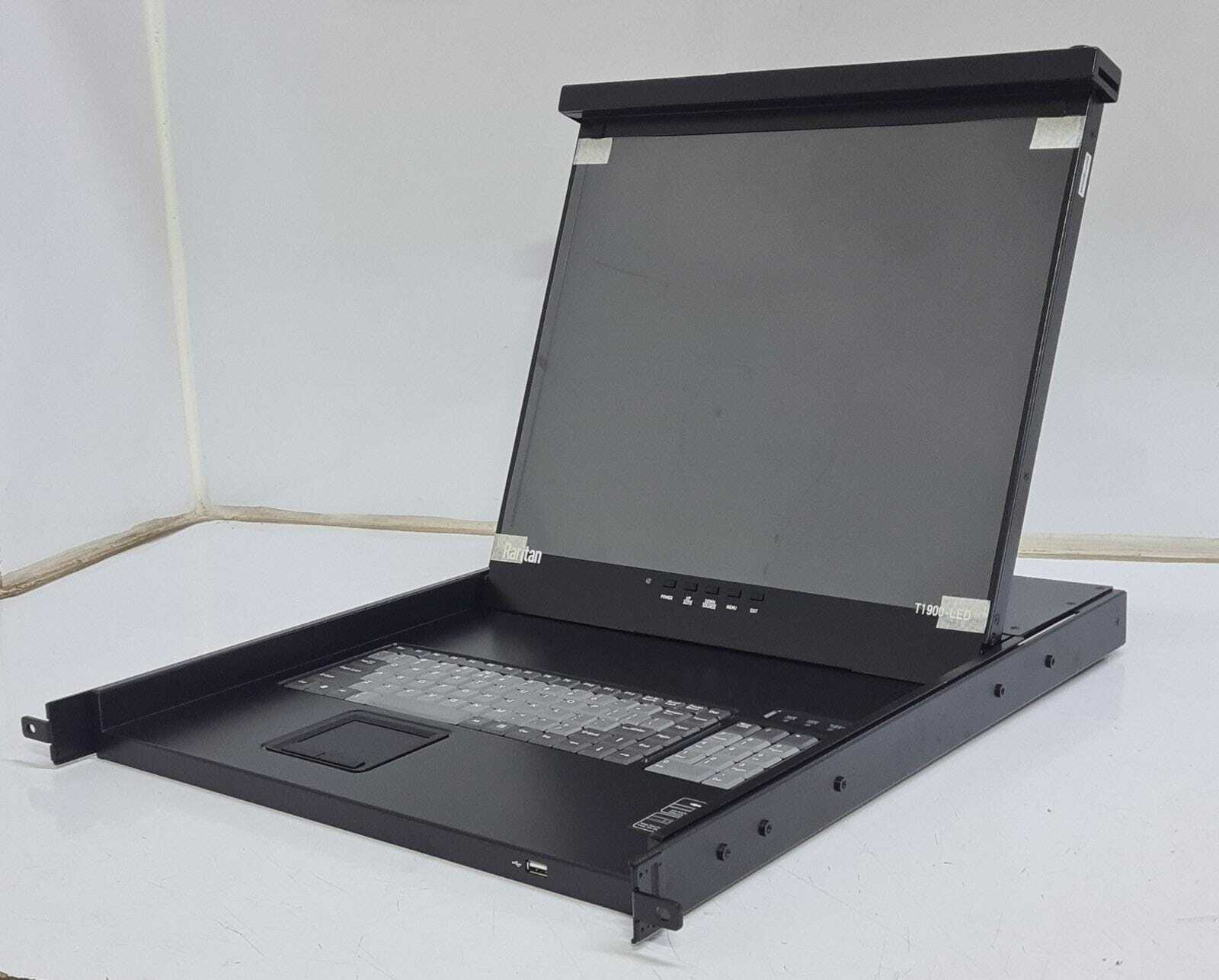 Raritan Computer T1900LED 19" LCD 1U Drawer KVM Rack Console eBay