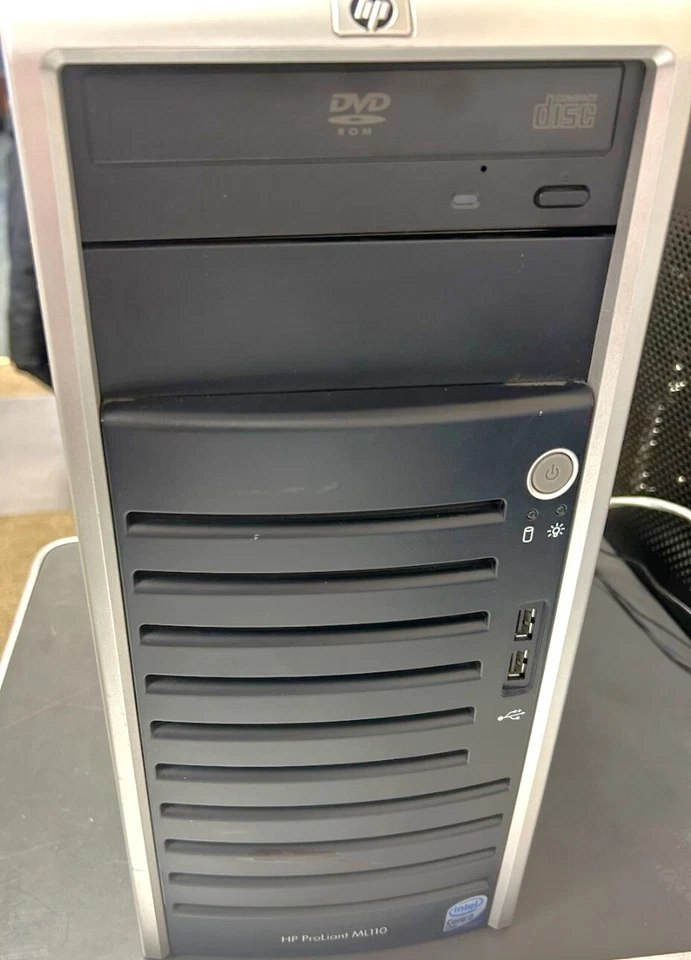 Servidor HP ProLiant ML110 G5, Intel Core 2 Duo CPU E4400 4GB RAM 150 GB HDD com certificado de autenticidade - Imagem 3 de 4