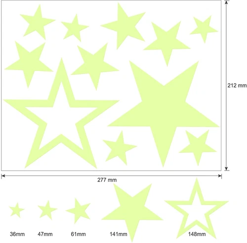 435PCS Star Wall Sticker Glow In The Dark Luminous Kids Bedroom Home Decal - Picture 14 of 18