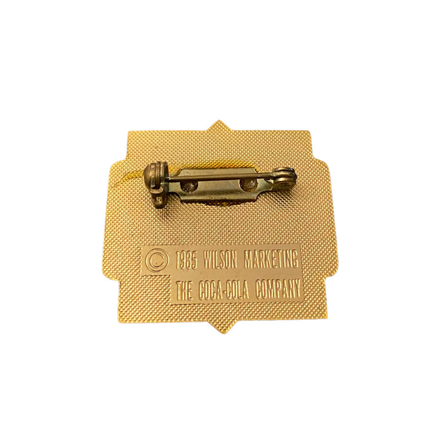 Vintage Coca Cola 1980's Pin 1918 “Demand Genuine By Full Name