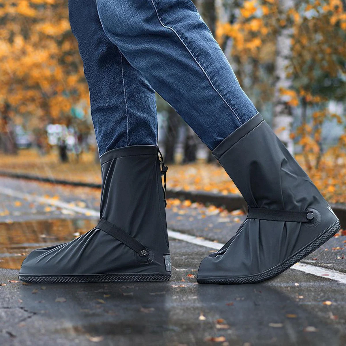 Waterproof shop shoe covers