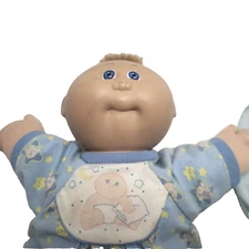Vintage 1978-1982 Cabbage Patch Kids Doll With 2 Outfits Baby Sack and Jumper