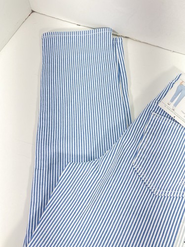 Seven7 90s Straight Jeans Women Size 4 30X32 Blue Stripe High Rise Straight NWT - 第 13/15 張圖片