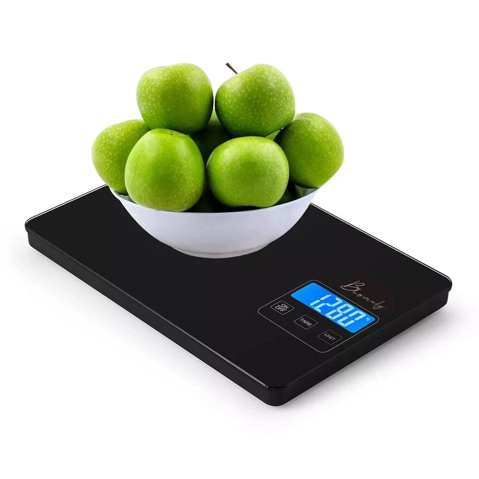 Bhomely Digital Kitchen Scales, 15kg (34lb) Electronic Food Weighing for Cooking - Image 3 of 4
