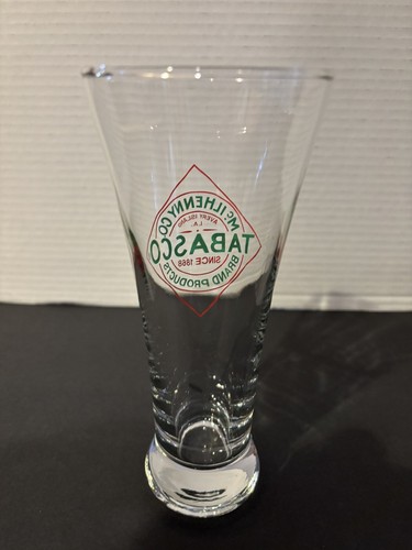 Mcilhenny Tabasco Pilsner Beer Glass 12 0unce 7" High-Unique Breweriana - Picture 8 of 11