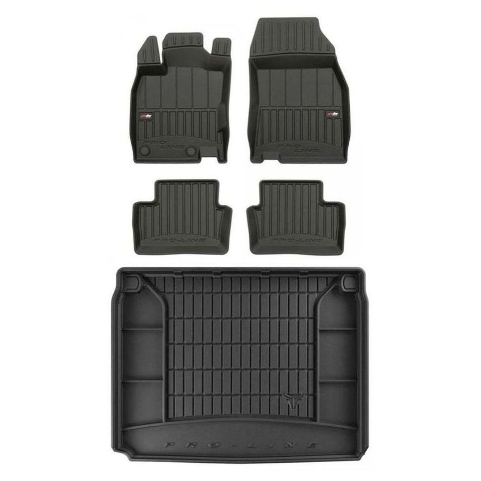 Tapis de sol étanches en TPE Frogum Pro-Line avec bac de coffre 3D pour Kadjar
