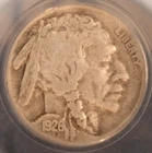 1926-S Buffalo Nickel. ANACS F-12. Starts at .99. NO RESERVE