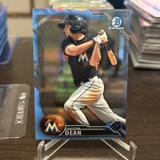 2016 Bowman Chrome Prospects blue twitter Refractor /15 Austin Dean #BCP146