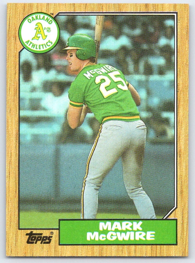 1987 Topps #366 Mark McGwire Oakland Athletics