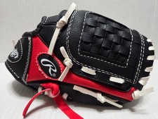 Rawlings Baseball Glove PL91SB Performance Players Series RHT Red Black 9"