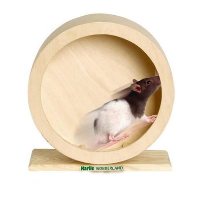 Karlie Bogie Wheel Holz Laufrad 20cm Holzlaufrad Hamster Mäuse Ratten Nager Rad