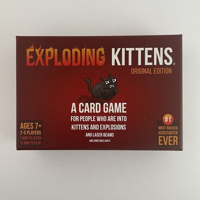 EXPLODING KITTENS Card Game, 2-5 Players, Ages 7+  Family Friends Game Night