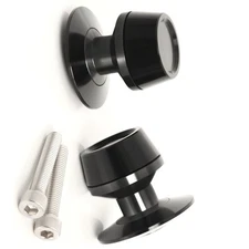 Black S-FIGHT 8MM Rear Swingarm Spools For ZX-6R 636 13 14 15 16 17 18