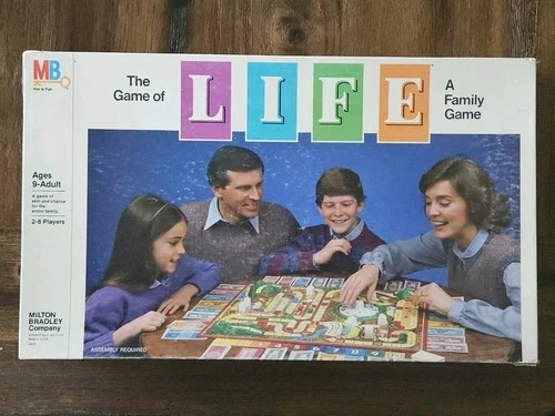 The Game of Life - Milton Bradley Board Game - Complete - Vintage 1985