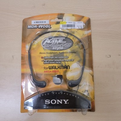 Vintage 1998 Sony MDR-W08L Stereo Headphones for Walkman Mega Bass Lightweight