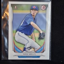 2014 Topps Bowman 1st Rookie Nick Wells Blue Jays