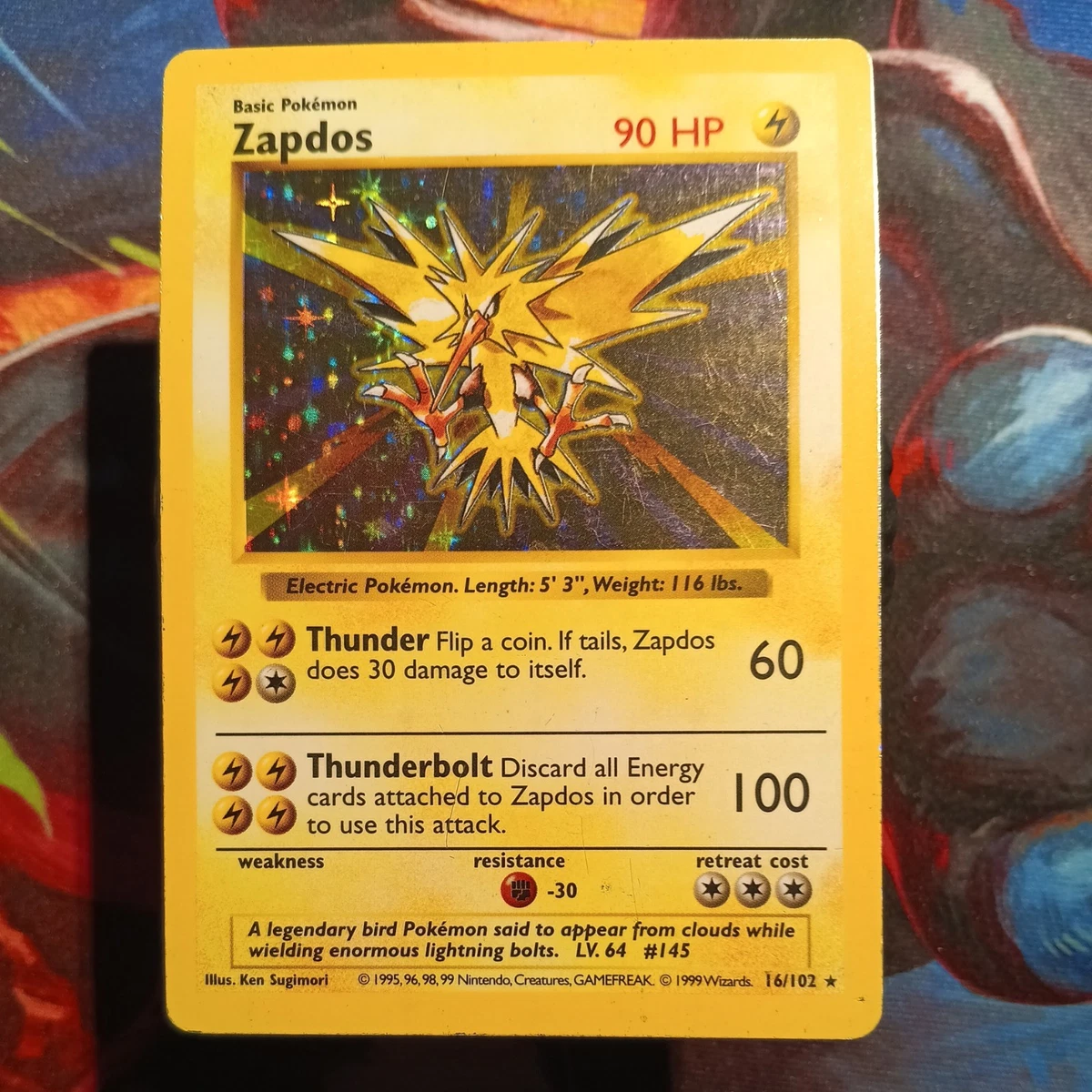 Zapdos 016/102 Base Set (Shadowless) for sale | eBay