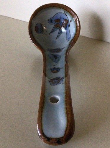 KEN EDWARDS ~ El Palomar ~ Vintage 10 1/2” Pottery Ladle ~ Mexico ~ UNUSED !!! - Picture 1 of 7
