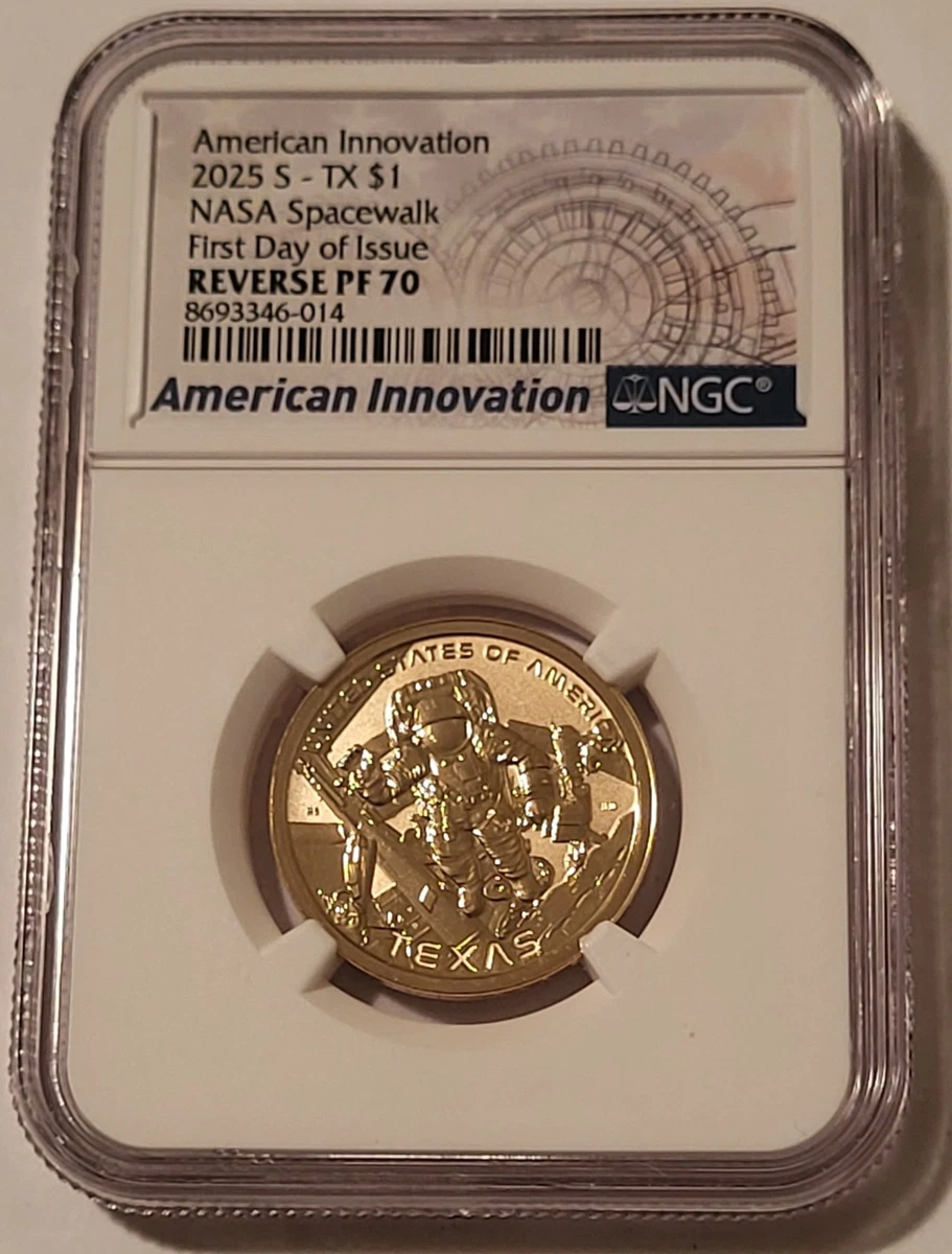 Proof NGC Grade PR 70 Presidential Dollar Coins (2007-Now) for