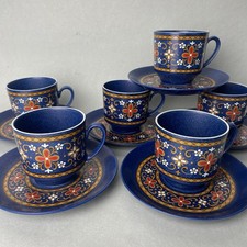 West German Winterling Schwarzenbach Bavaria Tea / Coffee Cups & Saucer Set x6