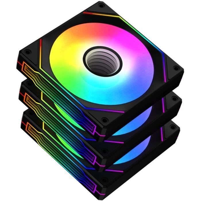 Ventilateur boitier PC 120mm XIGMATEK Infinity G20A Noir performant pour un refroidissement optimal