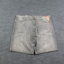 Levi's 469 Jean Shorts Mens 48 Gray Bermuda Denim Relaxed Loose 48x14 NWT