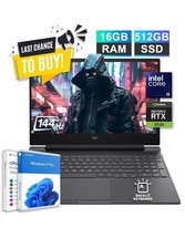 2026 HP Victus Gaming Laptop 15.6" Intel i5-13420H RTX 3050 16GB RAM 512GB SSD