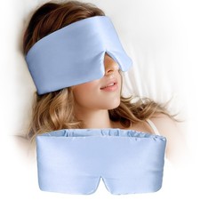 Silk Sleep Mask for Women and Men, Side Sleeper, 22 Momme Pure Mulberry Silk ...
