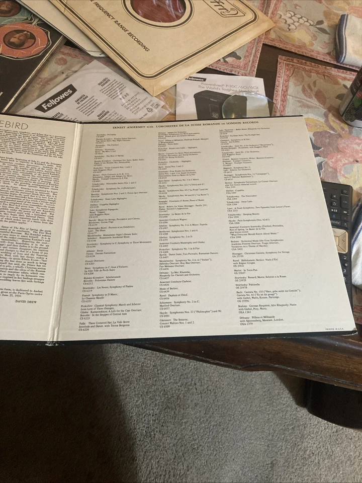 Ansermet Memorial Album: Stravinsky: The Firebird, London CS.6645/46, 2 LP, EX - Image 4 of 4