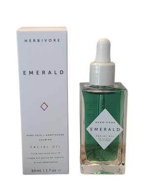 NIB Herbivore Botanicals EMERALD Deep Moisture Glow FACIAL OIL FULL SZ 1.7 fl oz