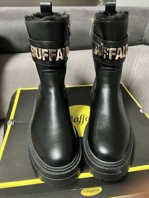 Buffalo Leder Stiefeletten     Gr 37 Neu