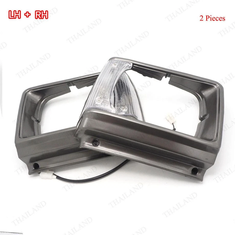 2X Headlight Lamp Surround Corner For Toyota Hilux RN40 LN40 Pickup 1981 - 1983 - Image 4 of 4