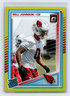 Will Johnson Rated Rookie 2025 Donruss Optic Football Neon Yellow /15 Cardinals