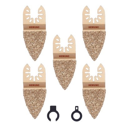 Oscillating Tool Blades, 5pcs Universal Finger Carbide Oscillating Multitool ...
