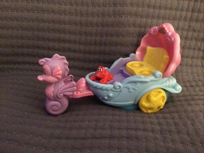 Fisher Price Little People Disneys Little Mermaid Carriage Ariel Disney R921