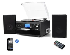 DIGITNOW Bluetooth Stereo Player RECORD/MP3/CD/TAPE/SD Card AM/FM