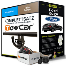 Für FORD Kuga III Typ DFK Anhängerkupplung abnehmbar +eSatz 13pol uni. 19- NEU