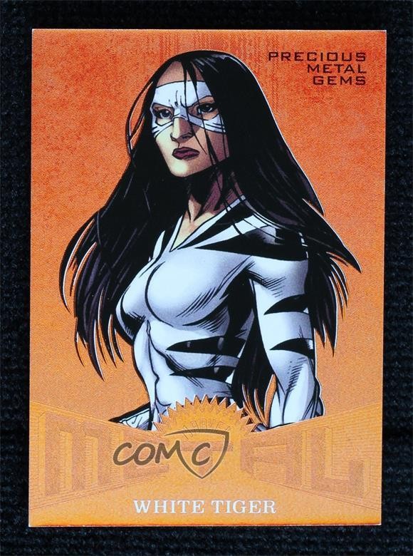 2017 Fleer Ultra Marvel Spider-Man Metal PMG Bronze /199 White Tiger #MM27 09q5