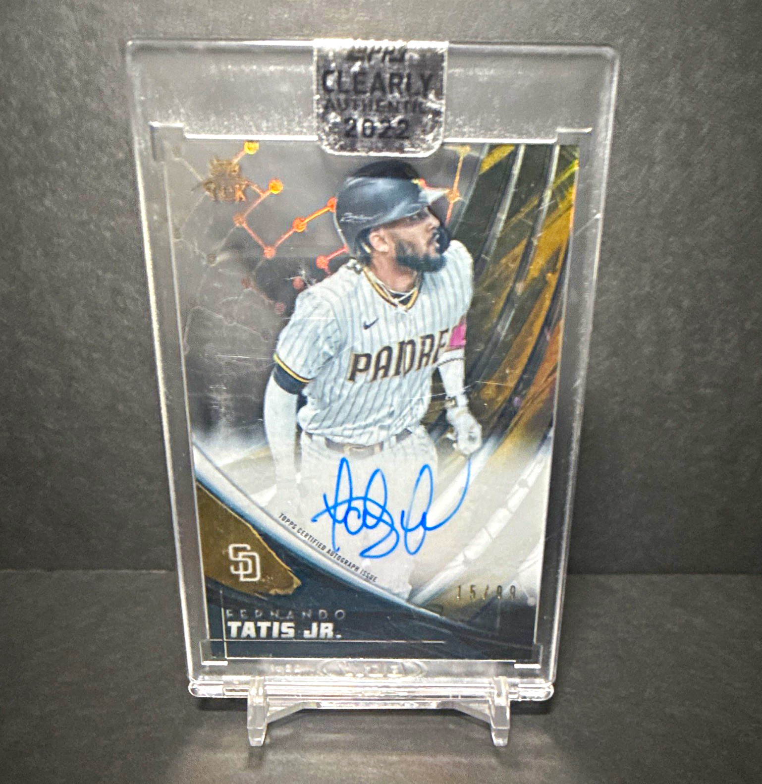 Topps 2022 Clearly Authentic Fernando Tatis Jr Topps Tek Auto /40 TEK-FT