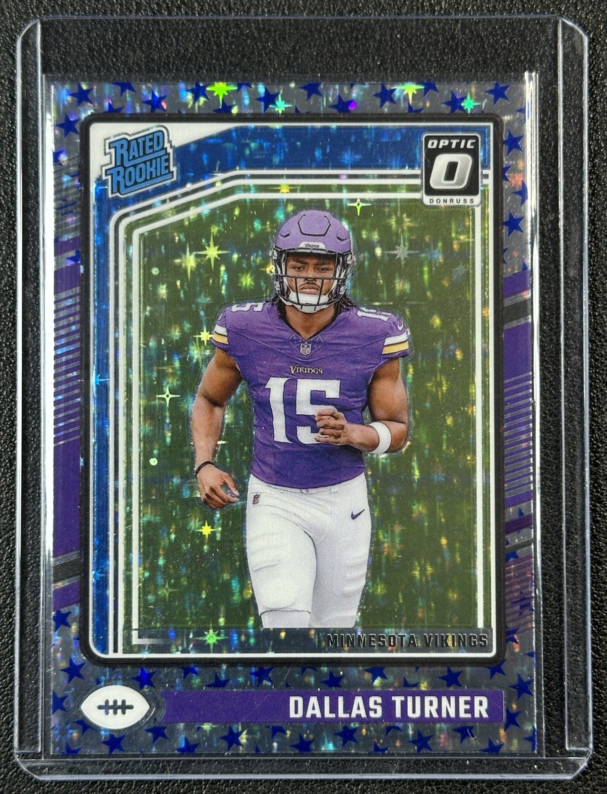 DALLAS TURNER 2024 PANINI DONRUSS OPTIC #224 STARS RATED ROOKIE VIKINGS
