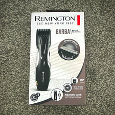 Remington Men's Cordless Beard Trimmer Black Adjustable Comb 9 Length Settings