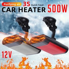 12V 500W Heater Portable Heating Cooling Fan Defroster Demister for Car Truck
