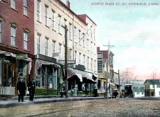 South Norwalk Connecticut North Main Street Antique Postcard