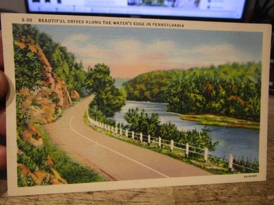 G25 Old PENNSYLVANIA Postcard Generic River WHERE Allegheny Monongahela Beaver